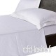 LinenZone - Parure de lit classique à rayures - Coton égyptien satiné 1 000 fils  blanc  Oxford Pair Of Pillow Cases - B01NAAHYLW